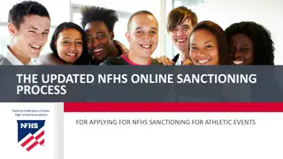 NFHS Online Sanctioning Process for Athletic Events