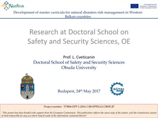 Development of Master Curricula for Natural Disasters Risk Management in Western Balkan Countries