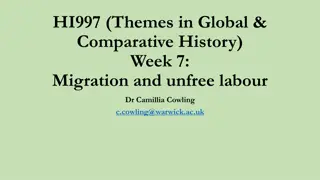 Migration and Unfree Labour in Global History