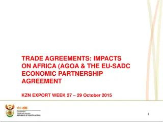Impacts of Trade Agreements on Africa's Development