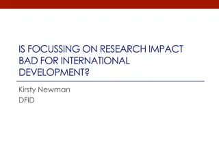 Impact of Research on International Development