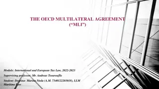 The OECD Multilateral Agreement: International Tax Law