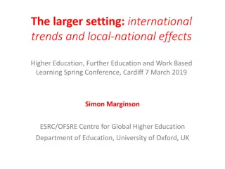 International Trends in Higher Education: Key Insights and Implications