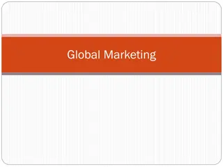 Global Marketing Strategies & Entry Decisions