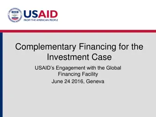 USAID's Engagement with Global Financing Facility