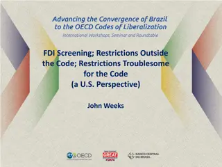 FDI Restrictions and Screening