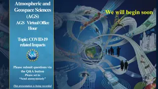 AGS Virtual Office Hour: COVID-19 Impacts Discussion