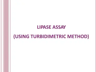 Lipase Assay Using Turbidimetric Method