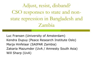 CSO Responses to Repression in Bangladesh and Zambia