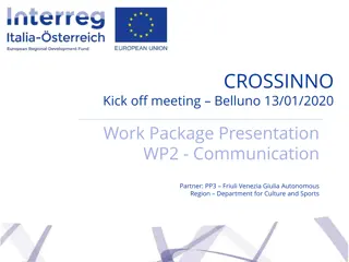 WP2 Communication Partner Presentation for Crossinno Project