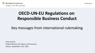 OECD-UN-EU Regulations on Responsible Business Conduct