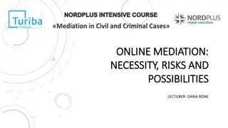 Online Mediation: Necessity, Risks, and Possibilities with Directive 2008/52