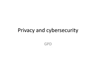 Privacy in Cybersecurity