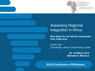 Assessing Regional Integration in Africa: Next Steps for AfCFTA