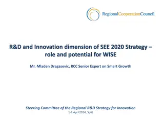 R&D and Innovation Dimension of SEE 2020 Strategy Role and Potential for WISE