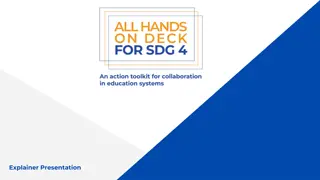 All Hands On Deck For SDG 4 Initiative Overview