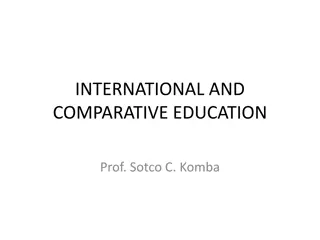 Comparative Education: Theory and Practice Comparison
