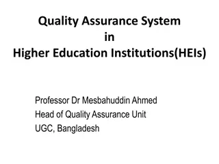 Quality Assurance System in Higher Education: Importance and Implementation