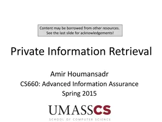 Private Information Retrieval: Protecting User Privacy in Databases