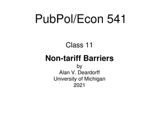 Non-tariff Barriers in Trade Economics