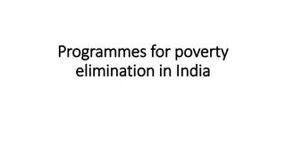 Programmes for Poverty Elimination in India - Sustainable Development Goals Overview