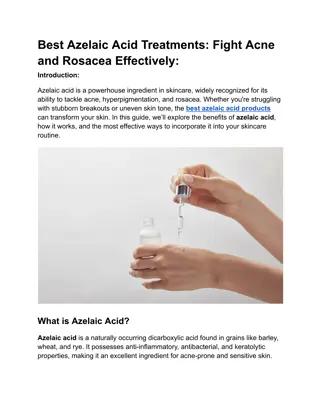 Best Azelaic Acid Treatment  Fight Acne and Rosacea Effectively