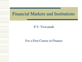 Financial Systems and Institutions Overview
