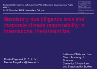 Mandatory Due Diligence Laws and Corporate Climate Responsibility in International Investment Law