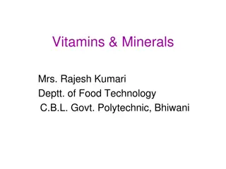 Essential Vitamins: Functions, Deficiencies & Sources