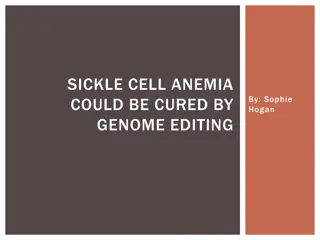 Genome Editing for Sickle Cell Anemia Cure