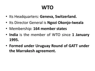 Formation and Objectives of WTO