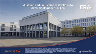 Justified and Unjustified Restrictions in EU Law