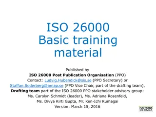 Overview of ISO 26000 Guidance on Social Responsibility