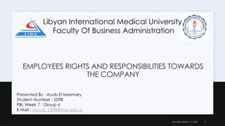 Rights and Responsibilities in the Workplace