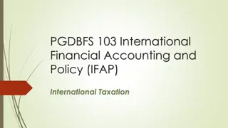 International Financial Accounting and Policy: Managing Taxes and Impacts on Business