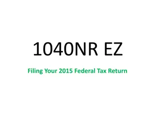 Completing Form 1040NR-EZ for Nonresident Aliens