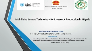 Mobilizing Juncao Technology for Livestock Production in Nigeria