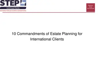 10 Commandments of Estate Planning for International Clients