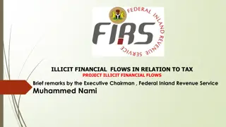 Illicit Financial Flows in Relation to Tax