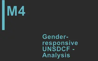 Gender Mainstreaming in UNSDCF Cycle: Entry Points and Actions
