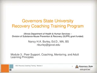 Governors State University Recovery Coaching Training Program