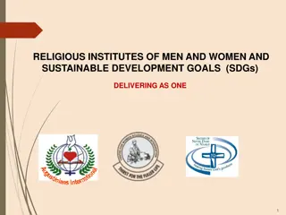 Religious Institutes and Sustainable Development Goals