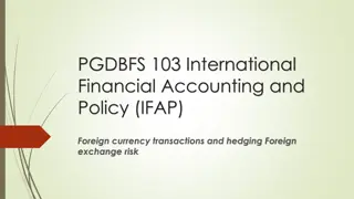 International Financial Accounting and Policy: Foreign Exchange Rate Mechanisms