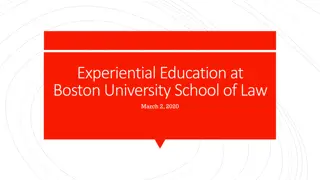 Experiential Education at Boston University School of Law