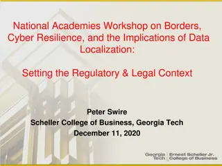 National Academies Workshop on Data Localization and Cyber Resilience