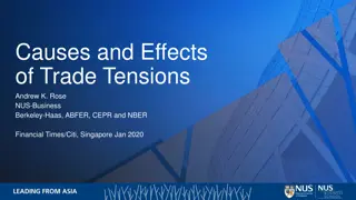 Causes and Effects of Trade Tensions: Declining Trade Growth and Short-Run Factors