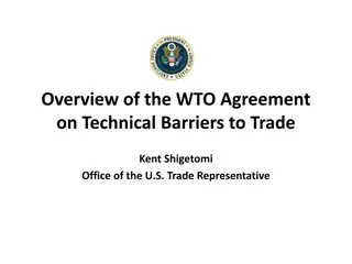 WTO TBT Agreement Overview - Core Disciplines and Objectives