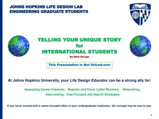 Enhancing Career Readiness for International Students at Johns Hopkins Life Design Lab