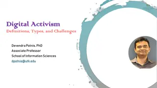 Digital Activism: Definitions, Types, Challenges