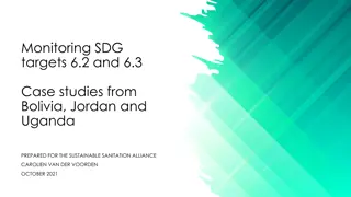 Monitoring SDG Targets 6.2 and 6.3 in Bolivia, Jordan, and Uganda